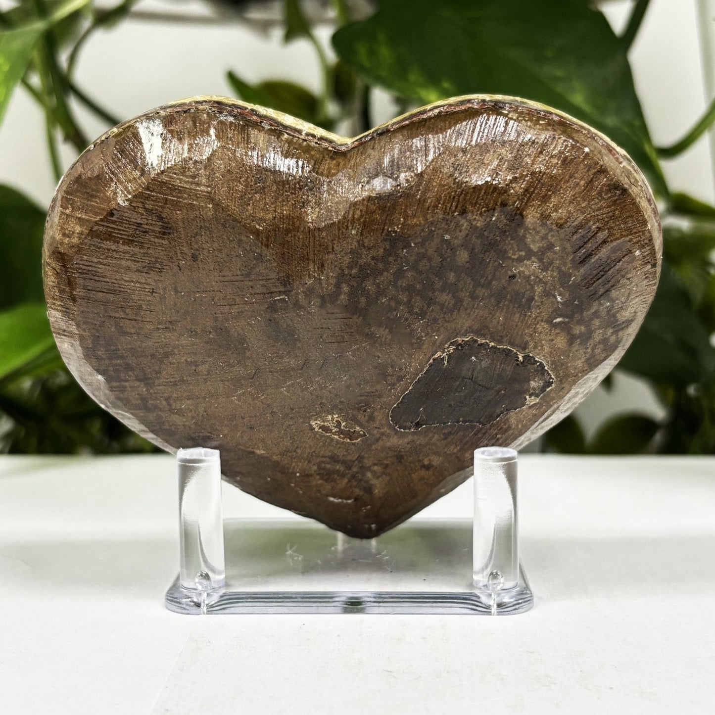 Natural Citrine Heart Shaped Crystal Geode - Gem Avenue