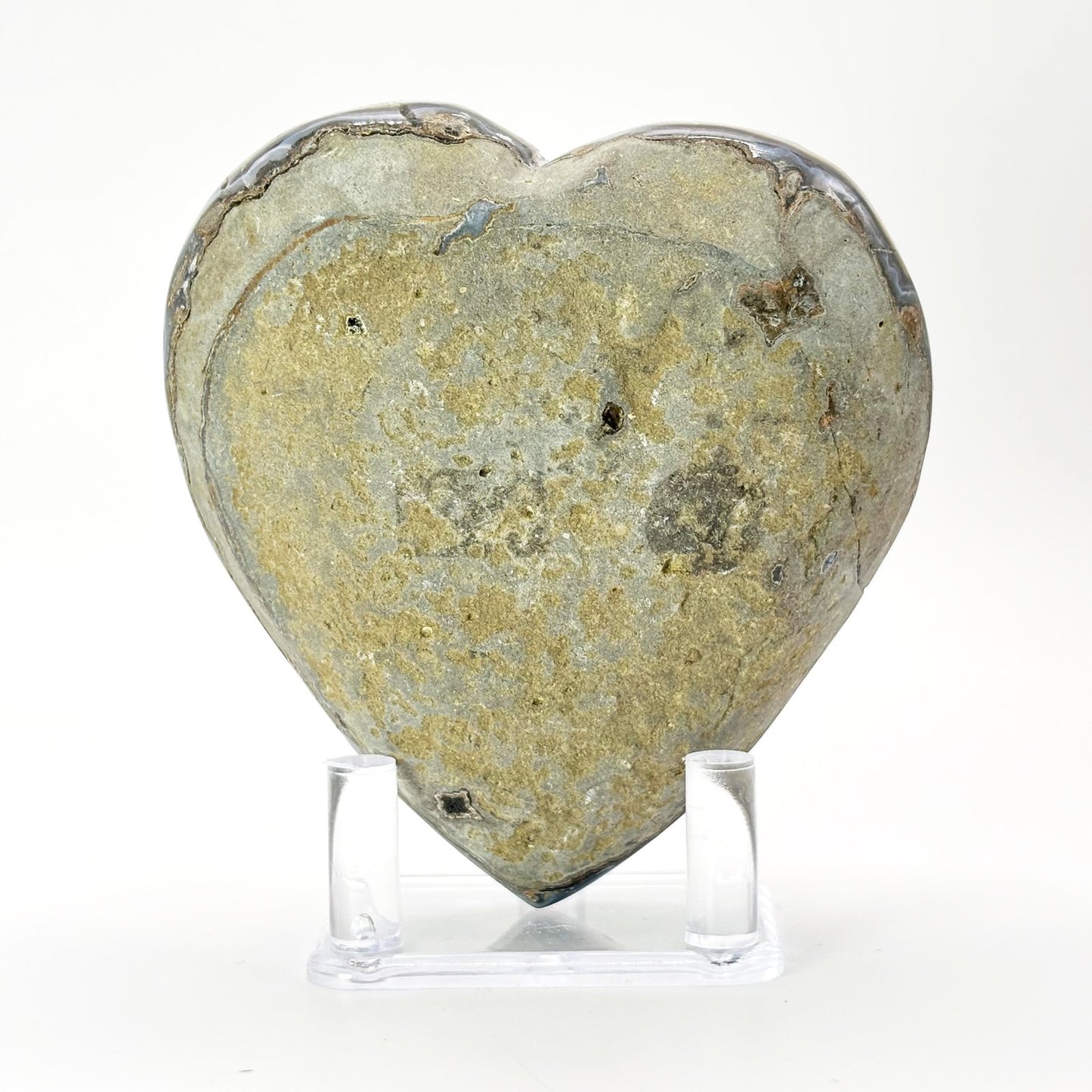 Purple Amethyst Heart Shaped Crystal Geode - Gem Avenue