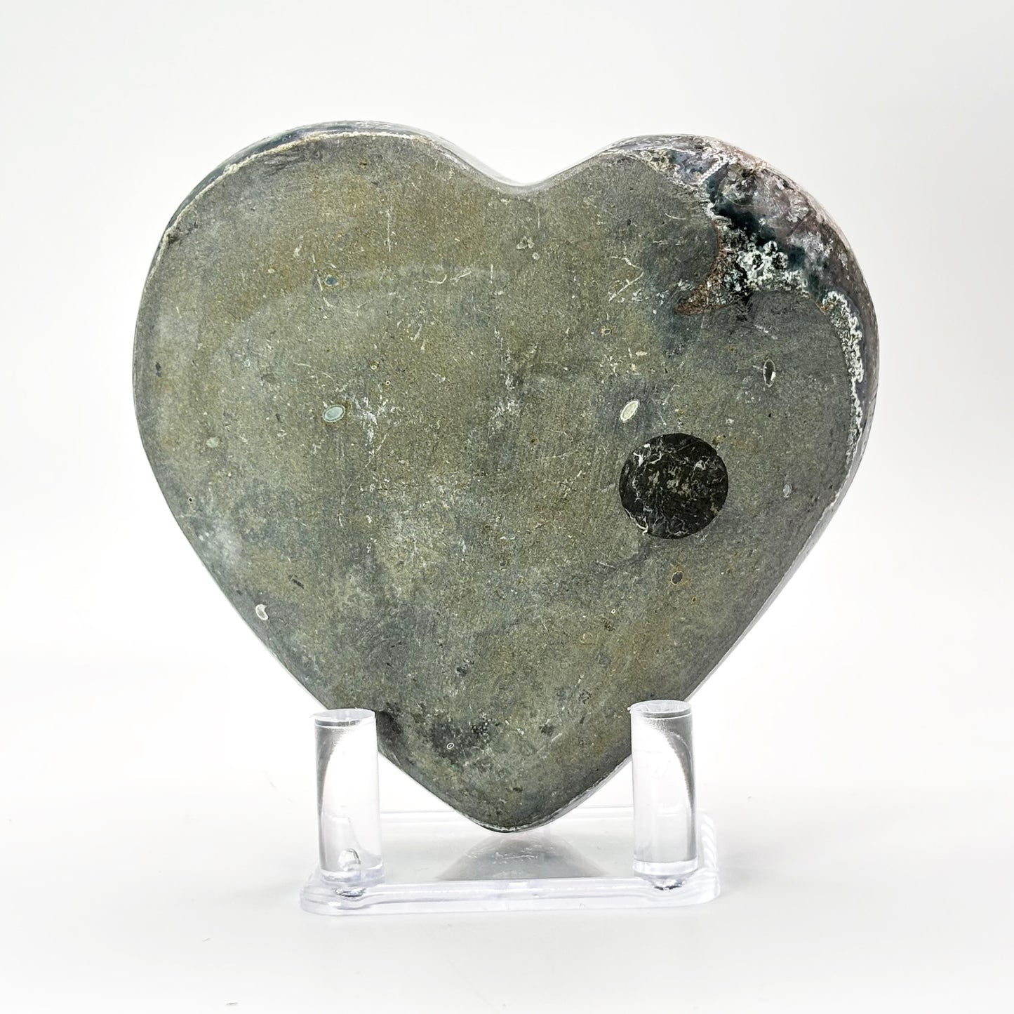 Purple Amethyst Heart Shaped Crystal Geode - Gem Avenue