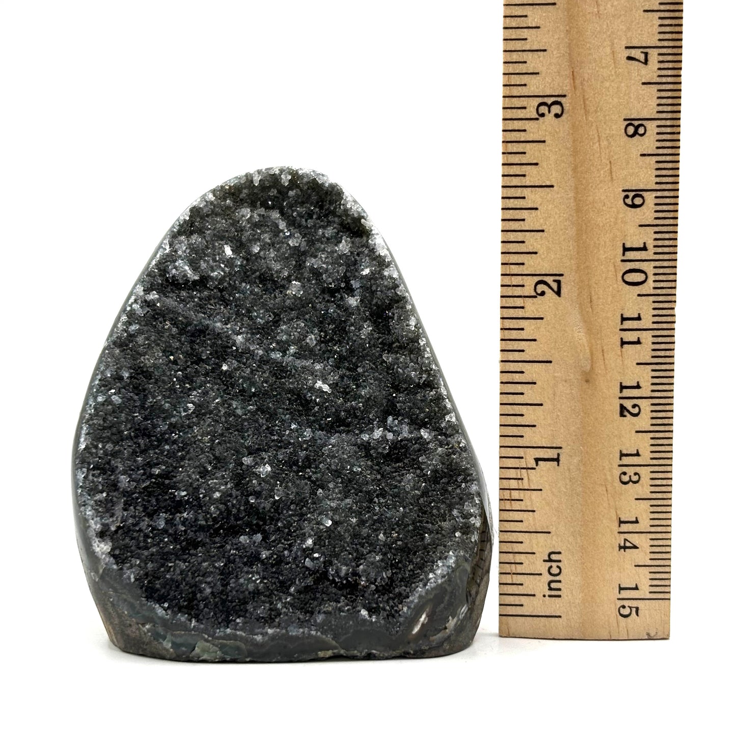 Natural Galaxy Black Amethyst Crystal Geode for Energy Healing, Meditation, Home Decor & Crystal Collection - RGD831