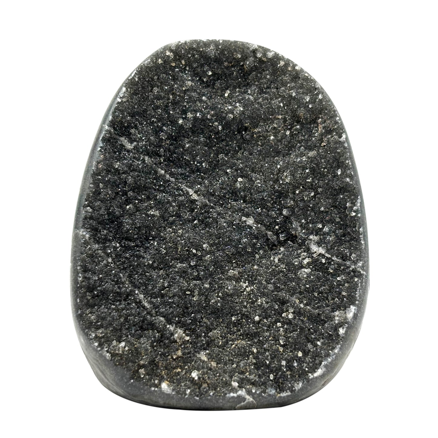 Natural Galaxy Black Amethyst Crystal Geode for Energy Healing, Meditation, Home Decor & Crystal Collection - RGD831