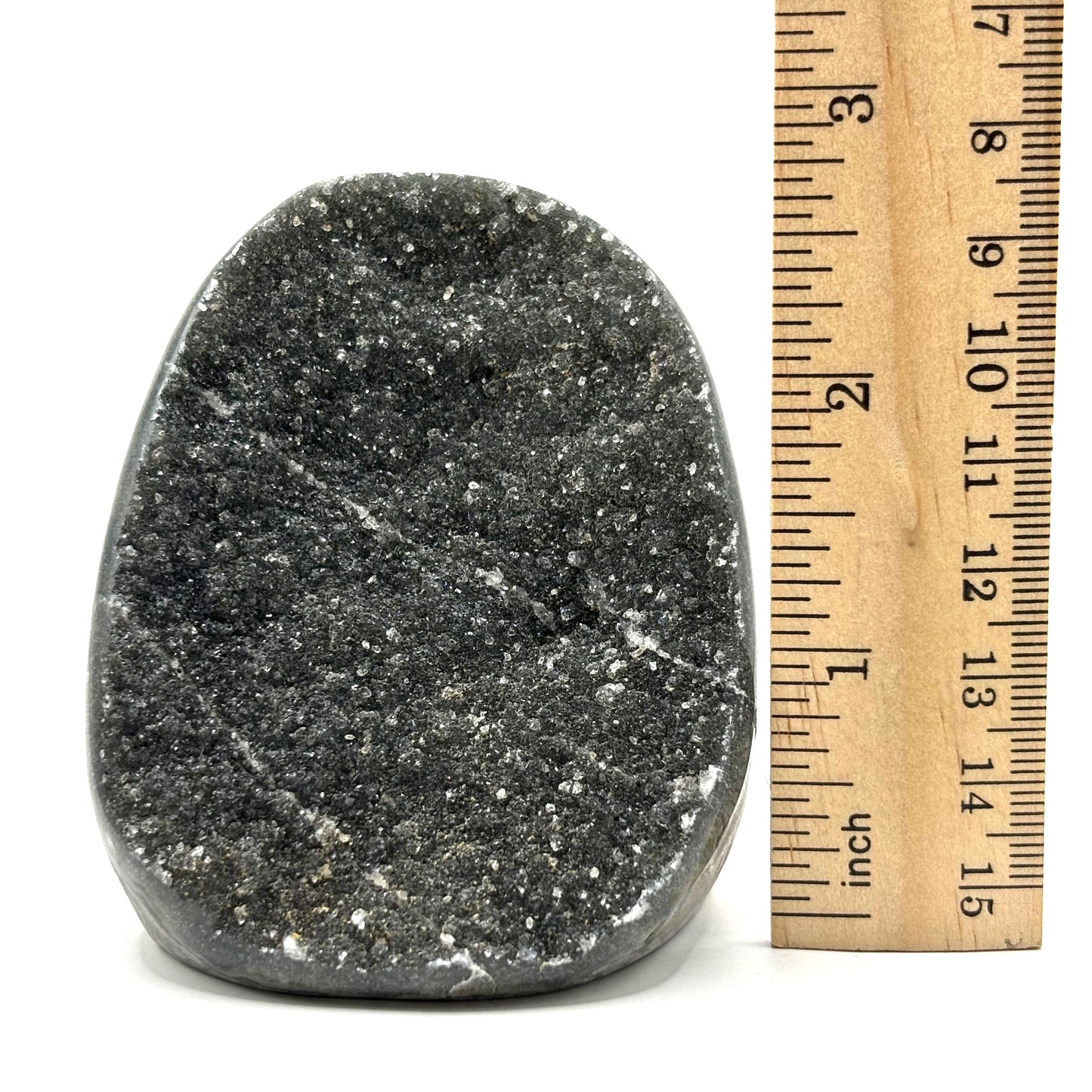 Natural Galaxy Black Amethyst Crystal Geode for Energy Healing, Meditation, Home Decor & Crystal Collection - RGD831