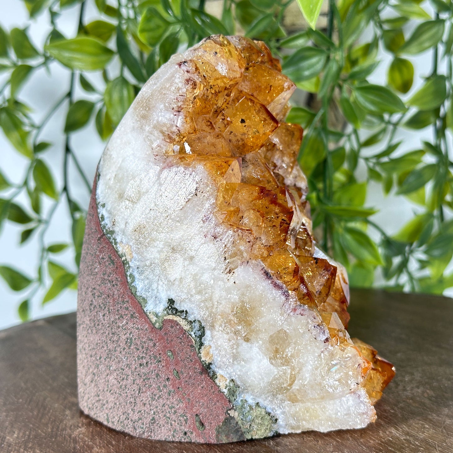 Natural Yellow Citrine Heated Cluster Gemstone Geode - Gem Avenue