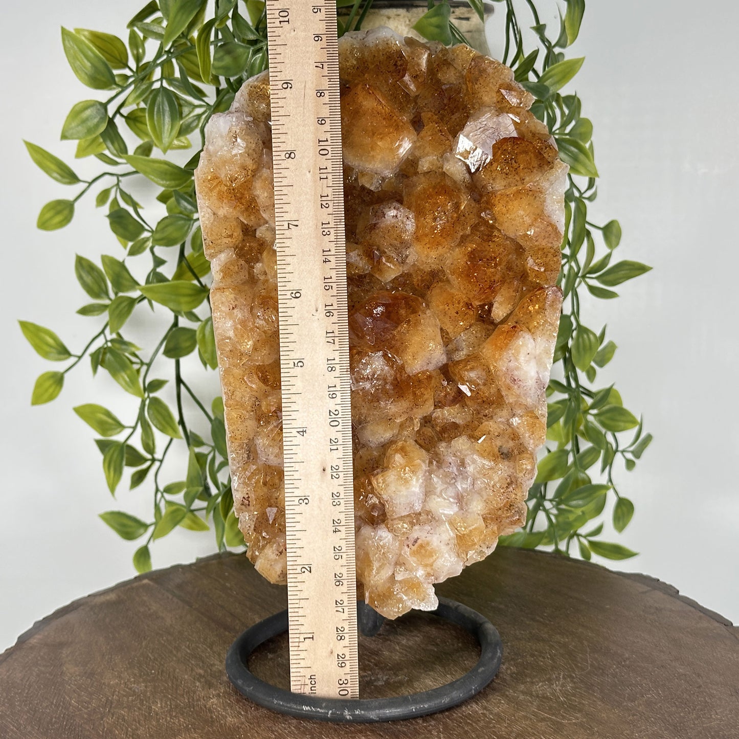 Natural Yellow Citrine Crystal Cluster Geode - Gem Avenue