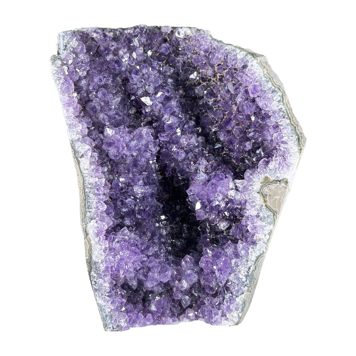 Natural Purple Amethyst Crystal Geode - Gem Avenue Retail