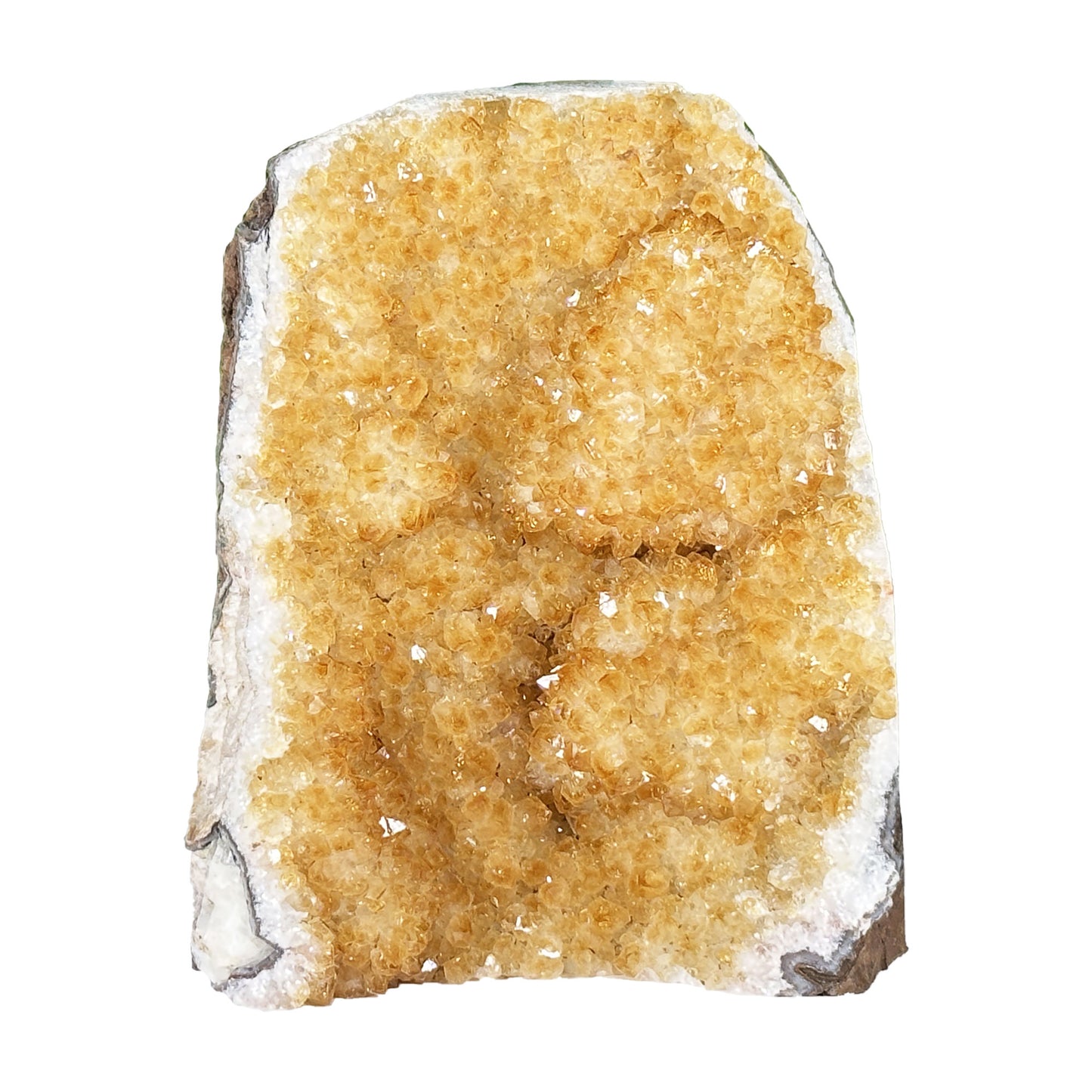 Natural Citrine Crystal Geode - Gem Avenue Retail