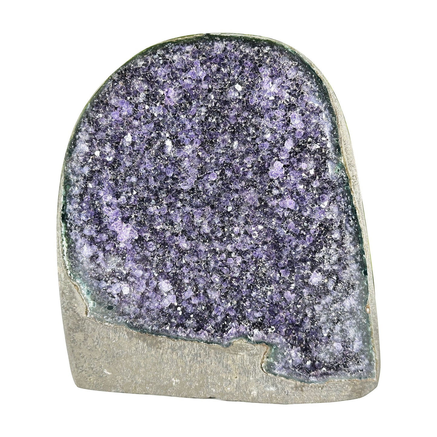 Deep Purple Amethyst Crystal Geode - Gem Avenue Retail