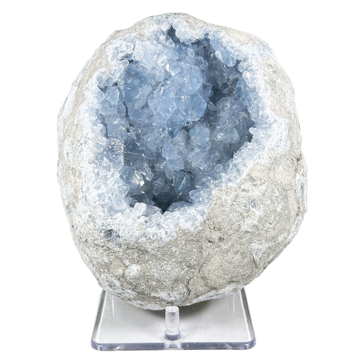 Celestite Geode Crystal - Gem Avenue Retail