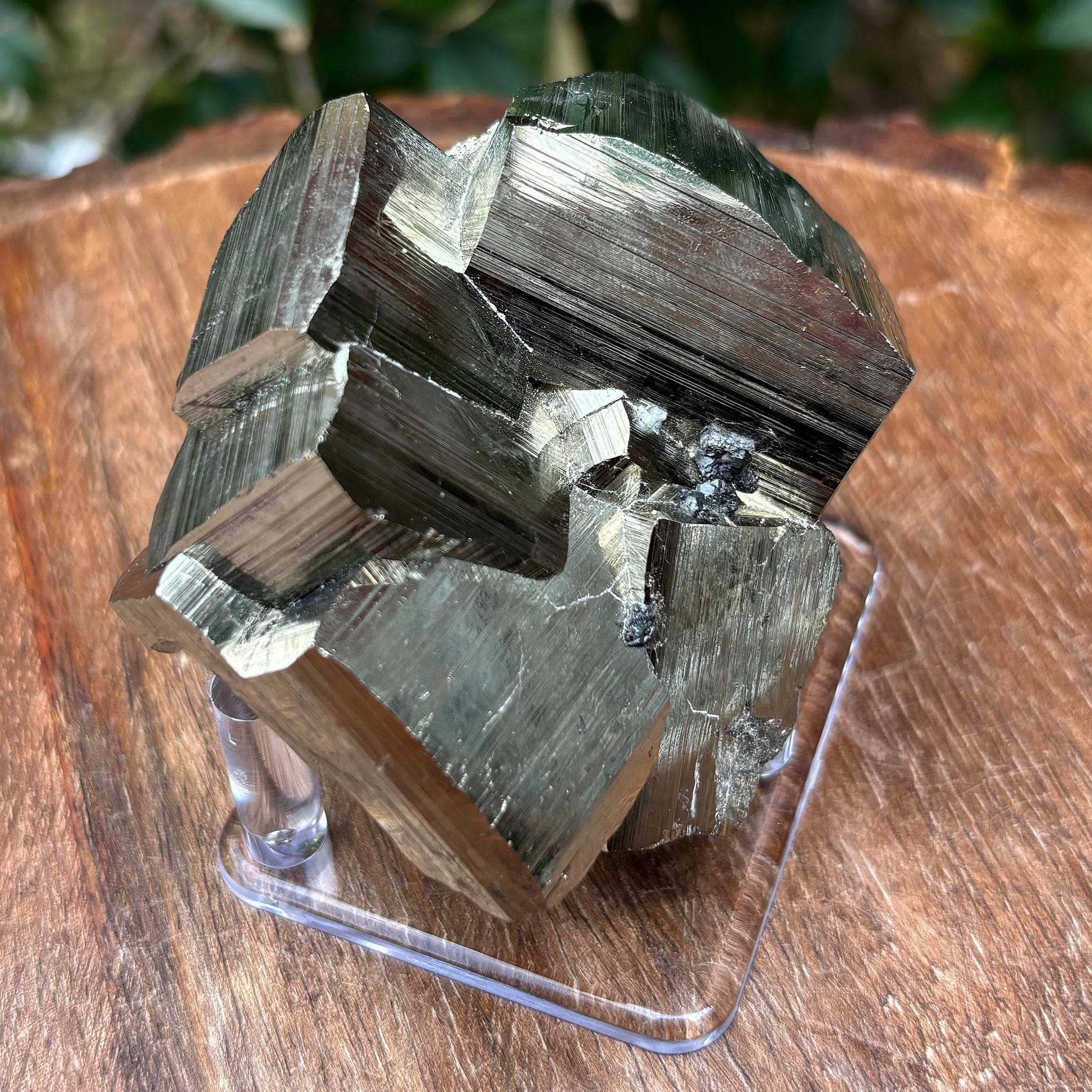 Natural Pyrite Crystal Cluster Cubic Mineral Specimen