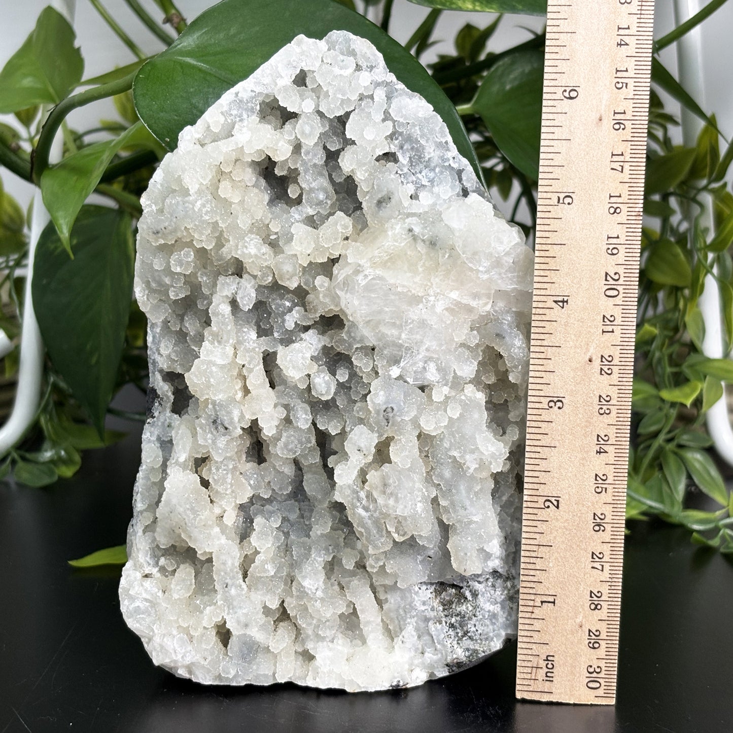 Natural Chalcedony Apophyllite Crystal Mineral Specimen Healing Gemstone for Meditation, Energy Work & Collectors Display - RMI731