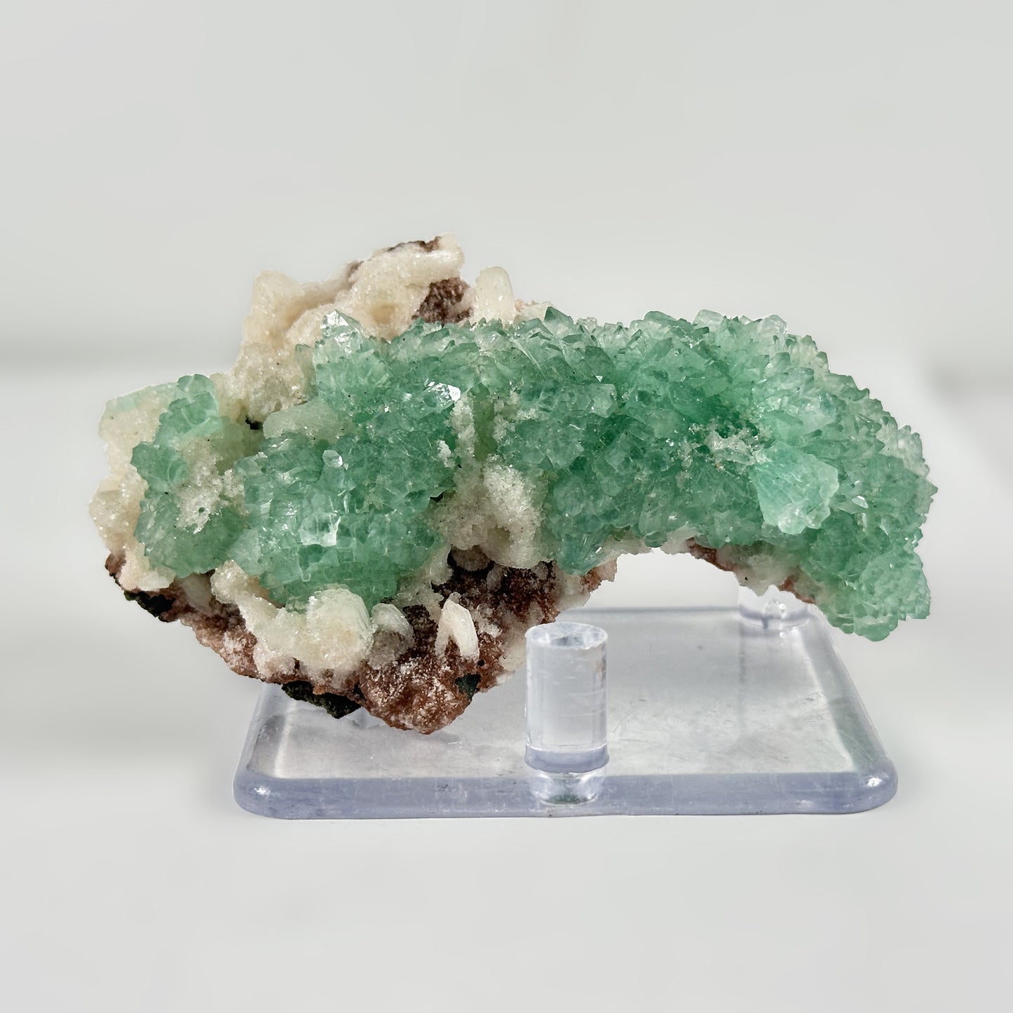 Green Apophyllite Crystal Mineral Specimen Raw Healing Stone for Clarity, Calmness - RMI744