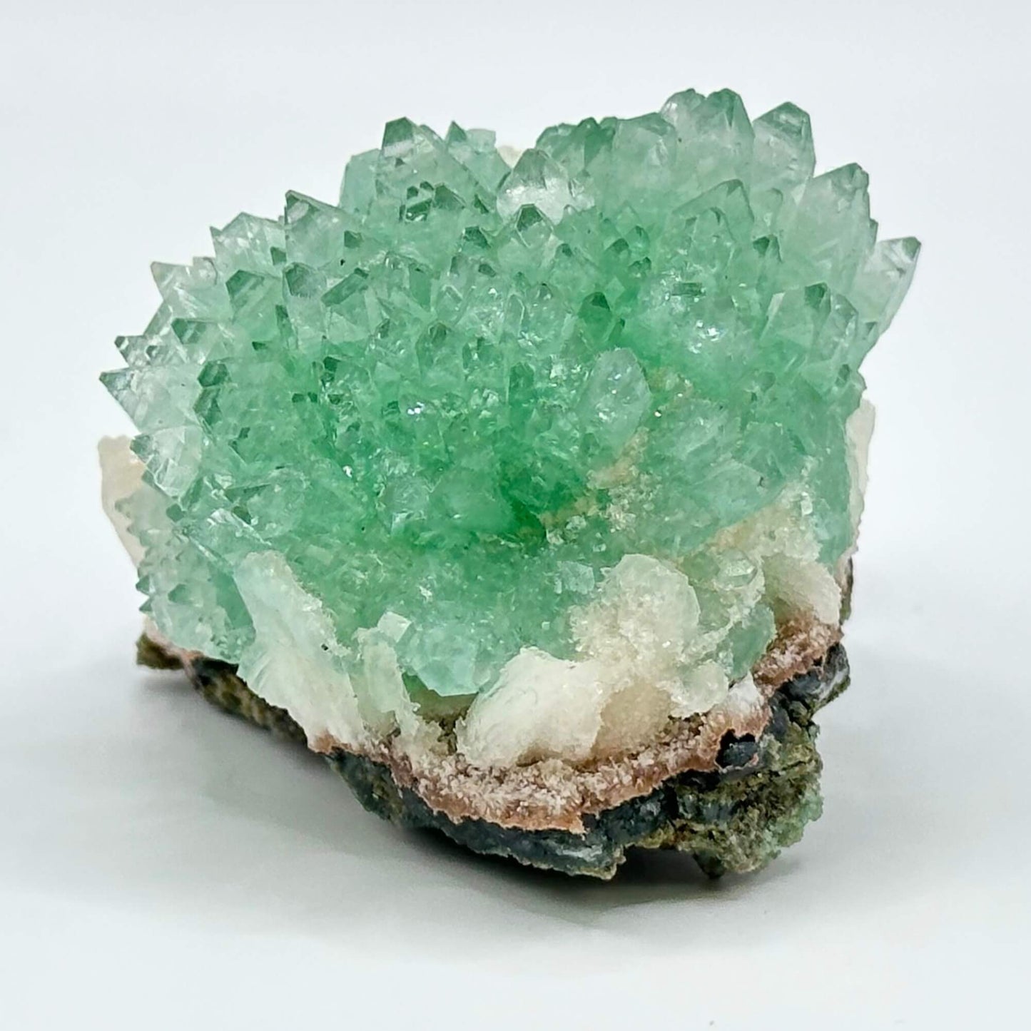 Natural Green Apophyllite Crystal Mineral Specimen Rare Healing Stone for Meditation & Crystal Collecting - RMI759