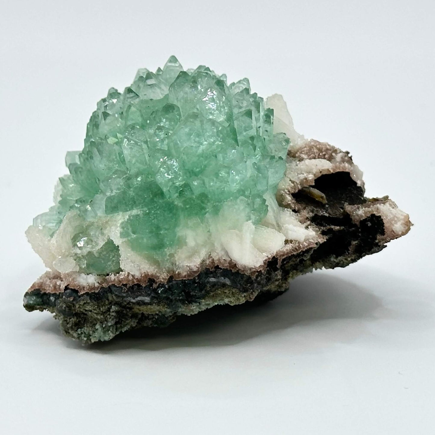 Natural Green Apophyllite Crystal Mineral Specimen Rare Healing Stone for Meditation & Crystal Collecting - RMI759