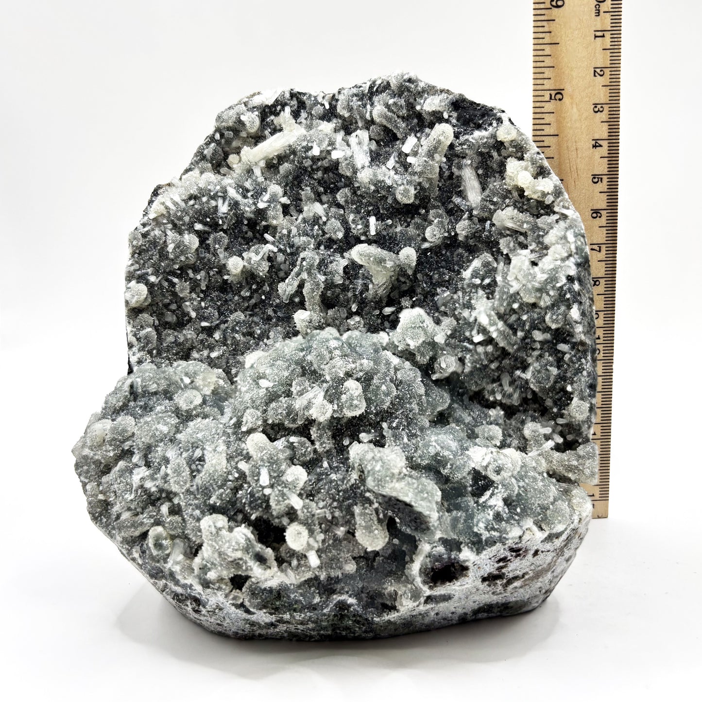 Natural Chalcedony Crystal Specimen Beautiful Decorative Stone for Home, Office, Meditation Space & Energy Decor - RMI818