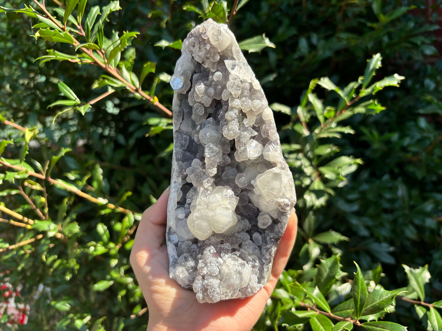 Natural Calcite, Chalcedony & Apophyllite Mineral Specimen Unique Crystal Cluster for Collectors & Display - RMI826