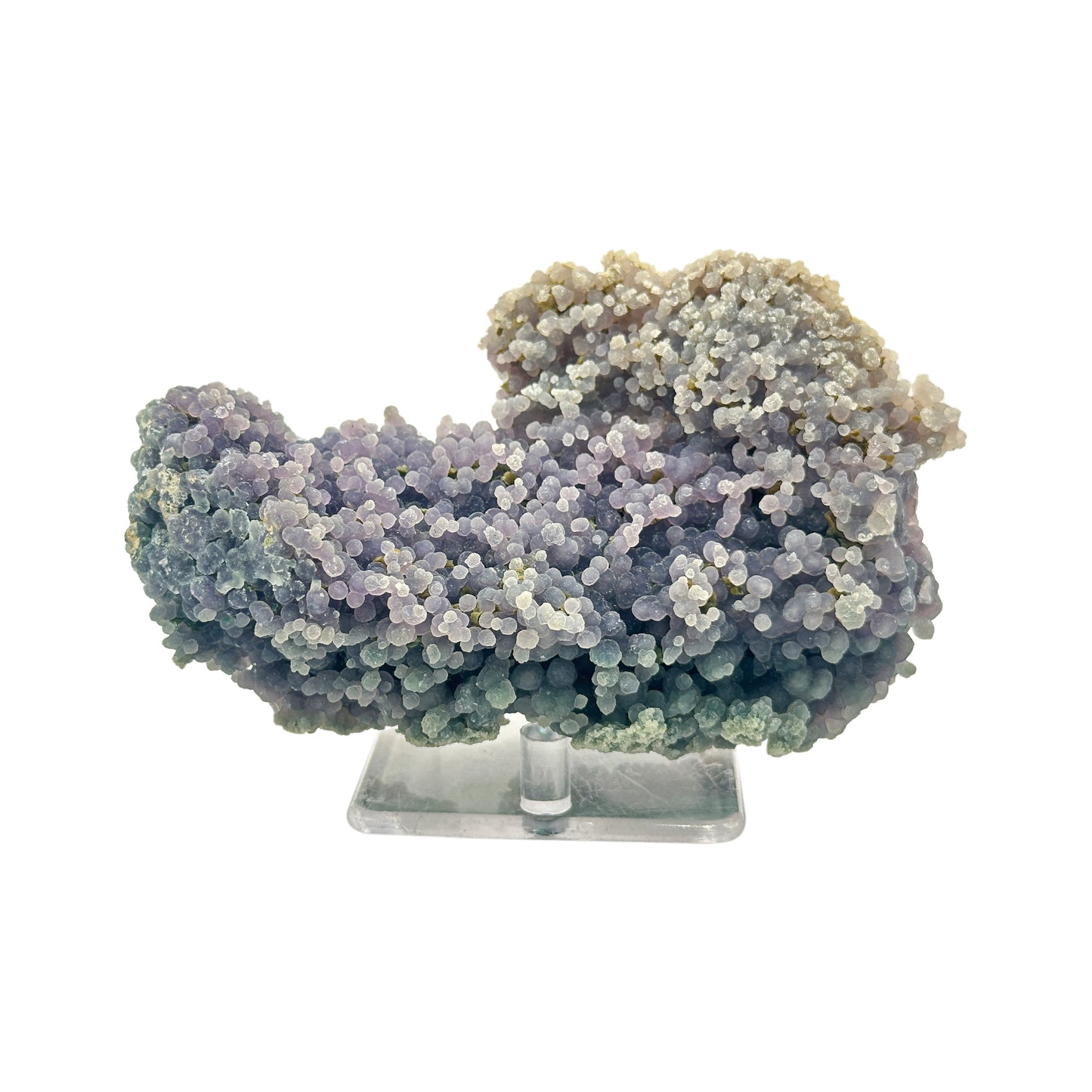 Natural Grape Agate Mineral Specimen with Stunning Purple Crystal Clusters for Healing & Decorative Display - RMI851