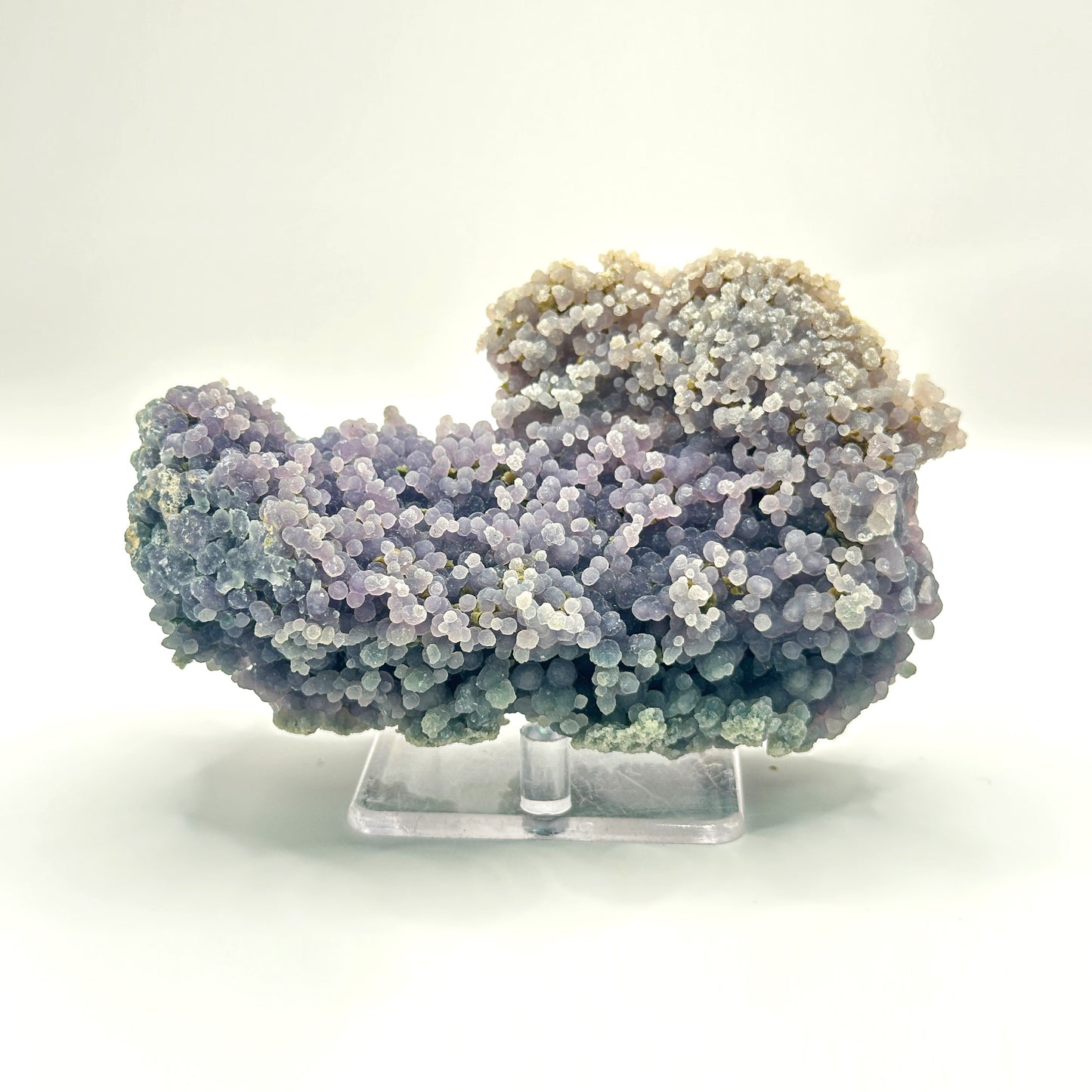 Natural Grape Agate Mineral Specimen with Stunning Purple Crystal Clusters for Healing & Decorative Display - RMI851