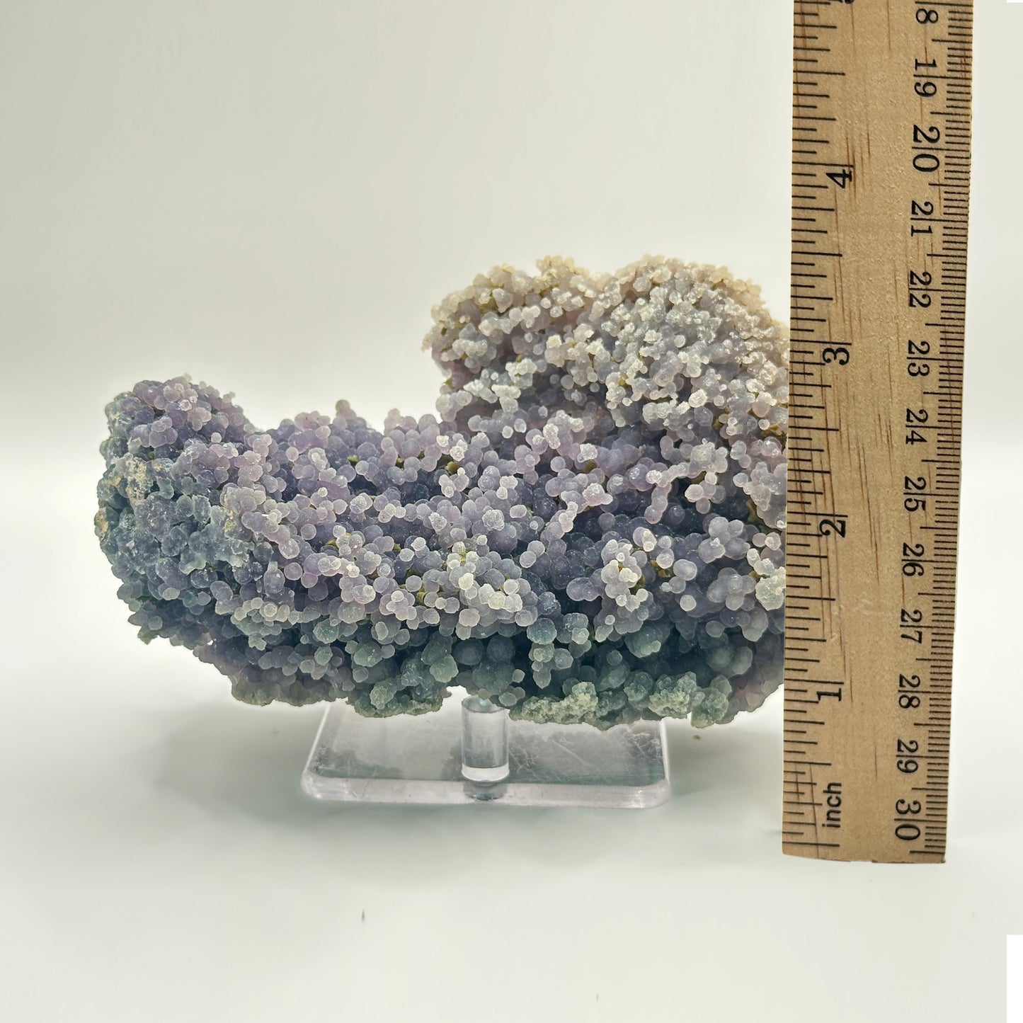 Natural Grape Agate Mineral Specimen with Stunning Purple Crystal Clusters for Healing & Decorative Display - RMI851