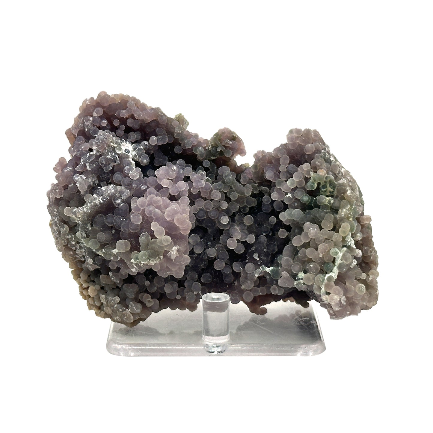 Natural Purple Grape Agate Mineral Specimen with Beautiful Crystal Formations for Meditation & Home Decor - RMI852