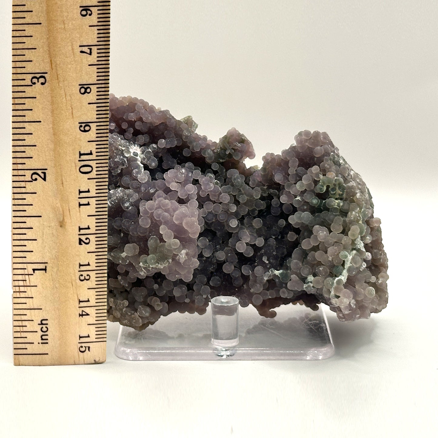 Natural Purple Grape Agate Mineral Specimen with Beautiful Crystal Formations for Meditation & Home Decor - RMI852