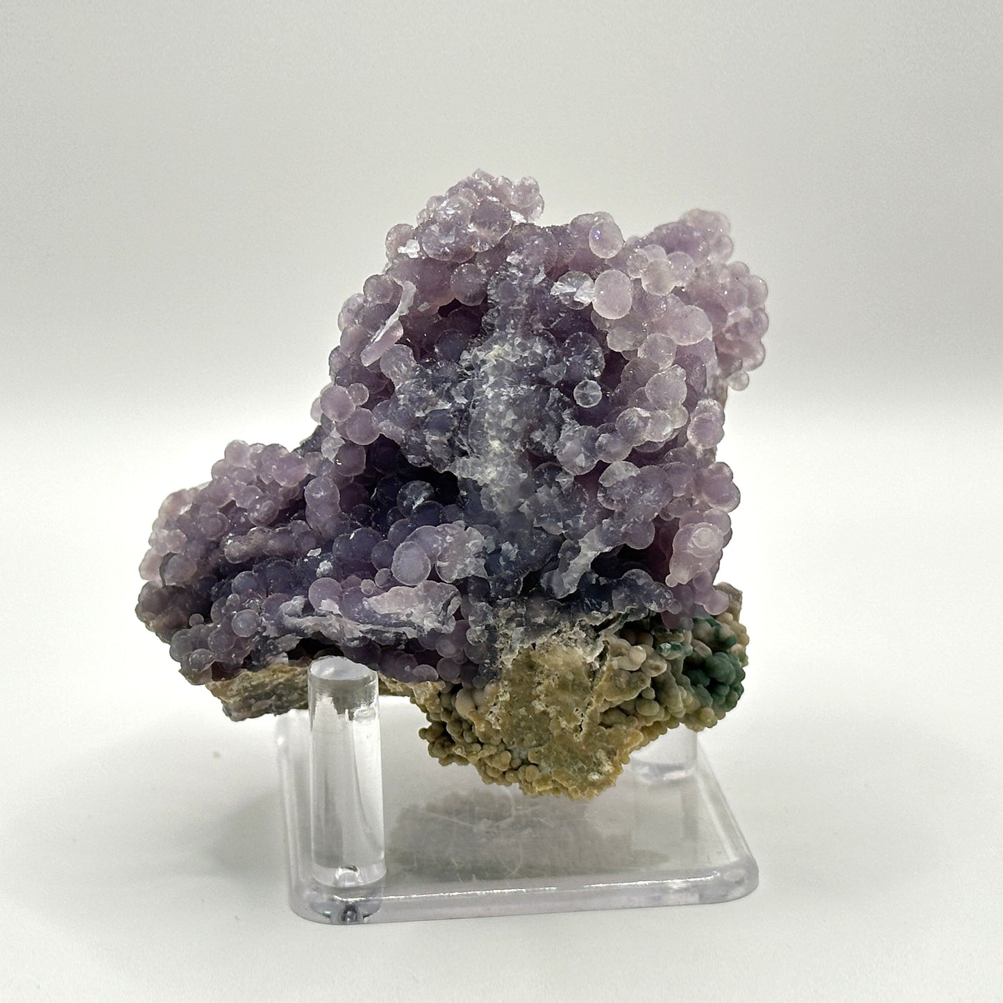 Natural Purple Grape Agate Mineral Specimen with Unique Crystal Formations for Meditation & Home Decor - RMI853