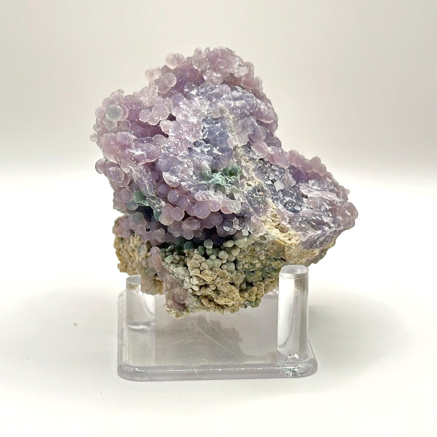 Natural Purple Grape Agate Mineral Specimen with Unique Crystal Formations for Meditation & Home Decor - RMI853