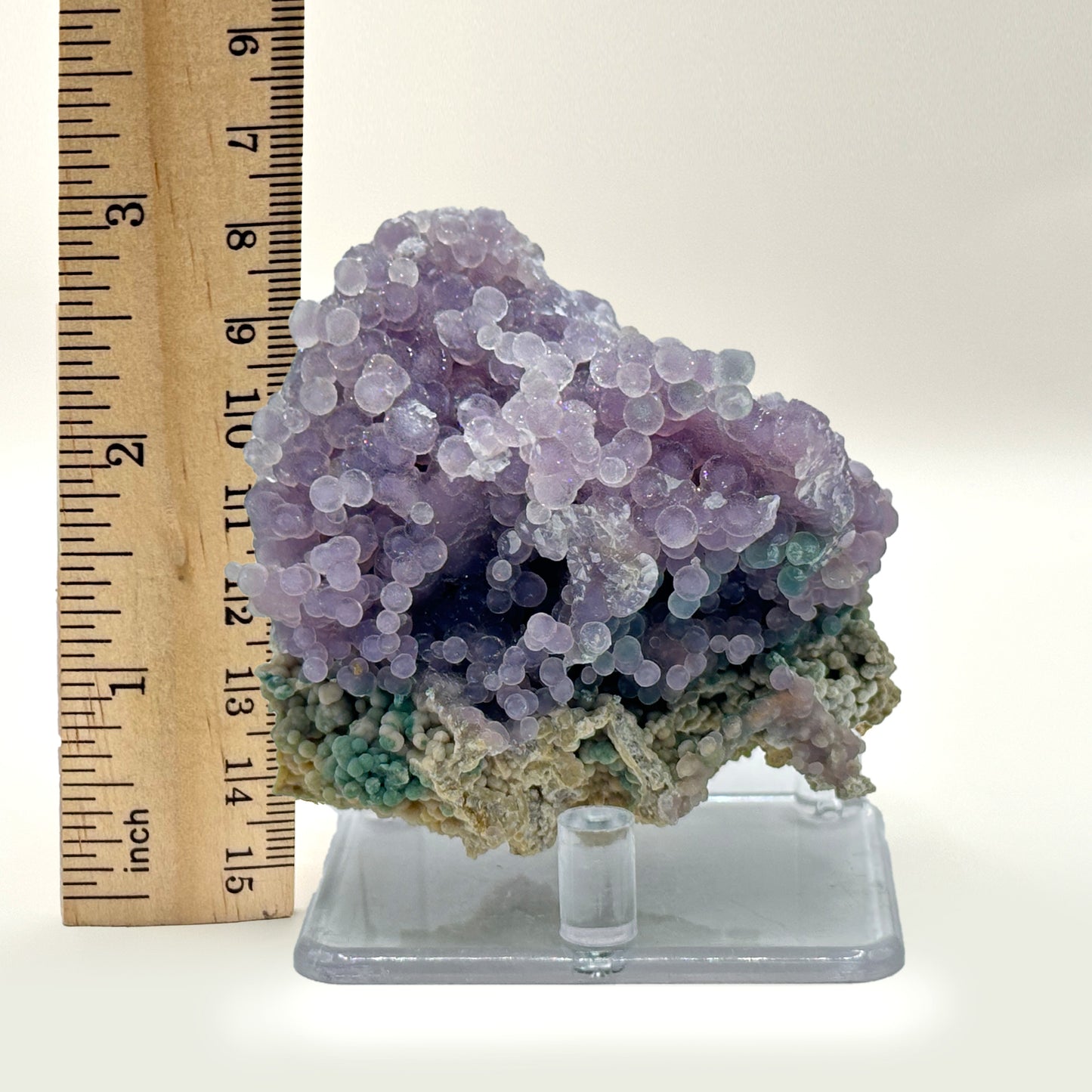 Natural Purple Grape Agate Mineral Specimen with Unique Crystal Formations for Meditation & Home Decor - RMI853