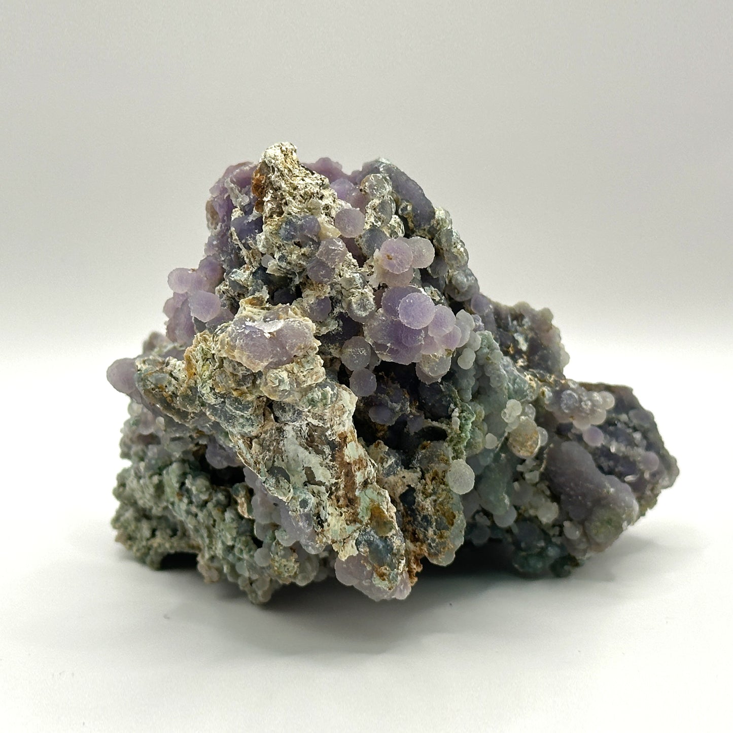 Natural Purple Grape Agate Mineral Specimen with Unique Crystal Formations for Energy Healing, Meditation & Home Decor - RMI855