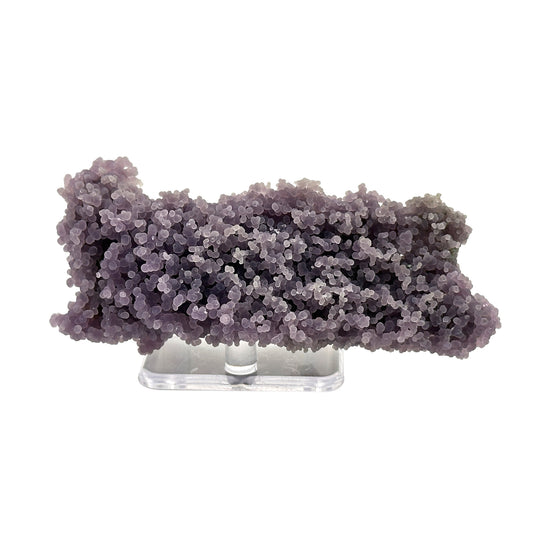 Natural Purple Grape Agate Mineral Specimen with Beautiful Crystal Formations for Energy Healing & Home Decor - RMI856