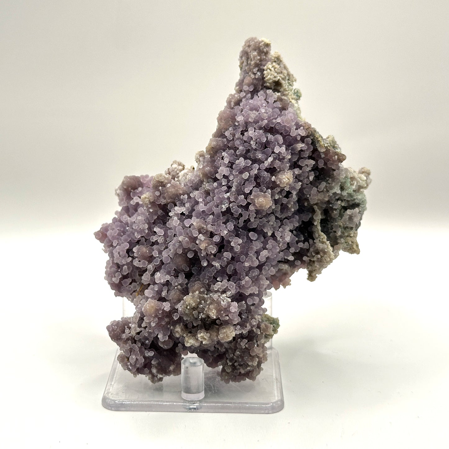 Natural Purple Grape Agate Mineral Specimen with Beautiful Crystal Formations for Meditation & Home Decor - RMI858