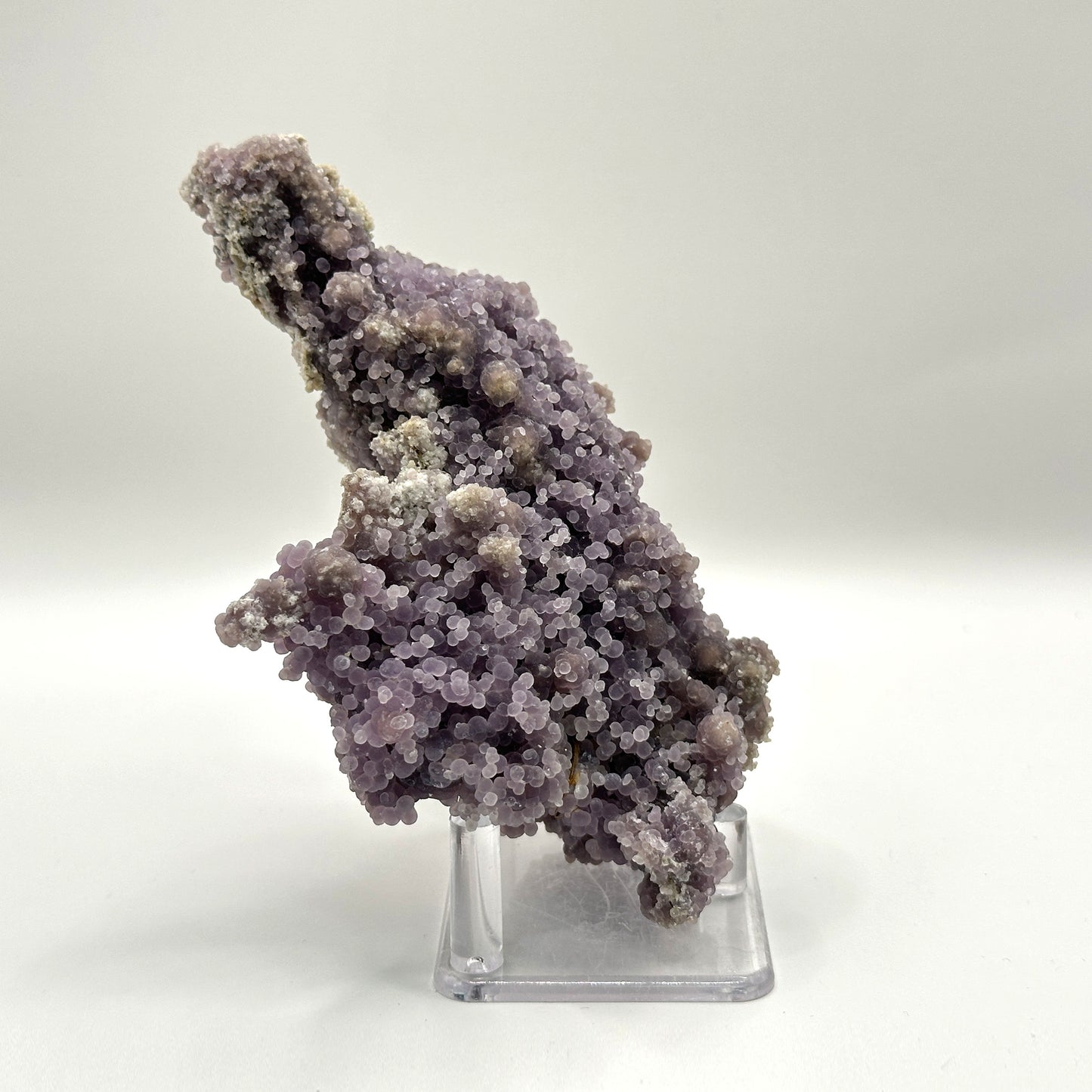 Natural Purple Grape Agate Mineral Specimen with Beautiful Crystal Formations for Meditation & Home Decor - RMI858