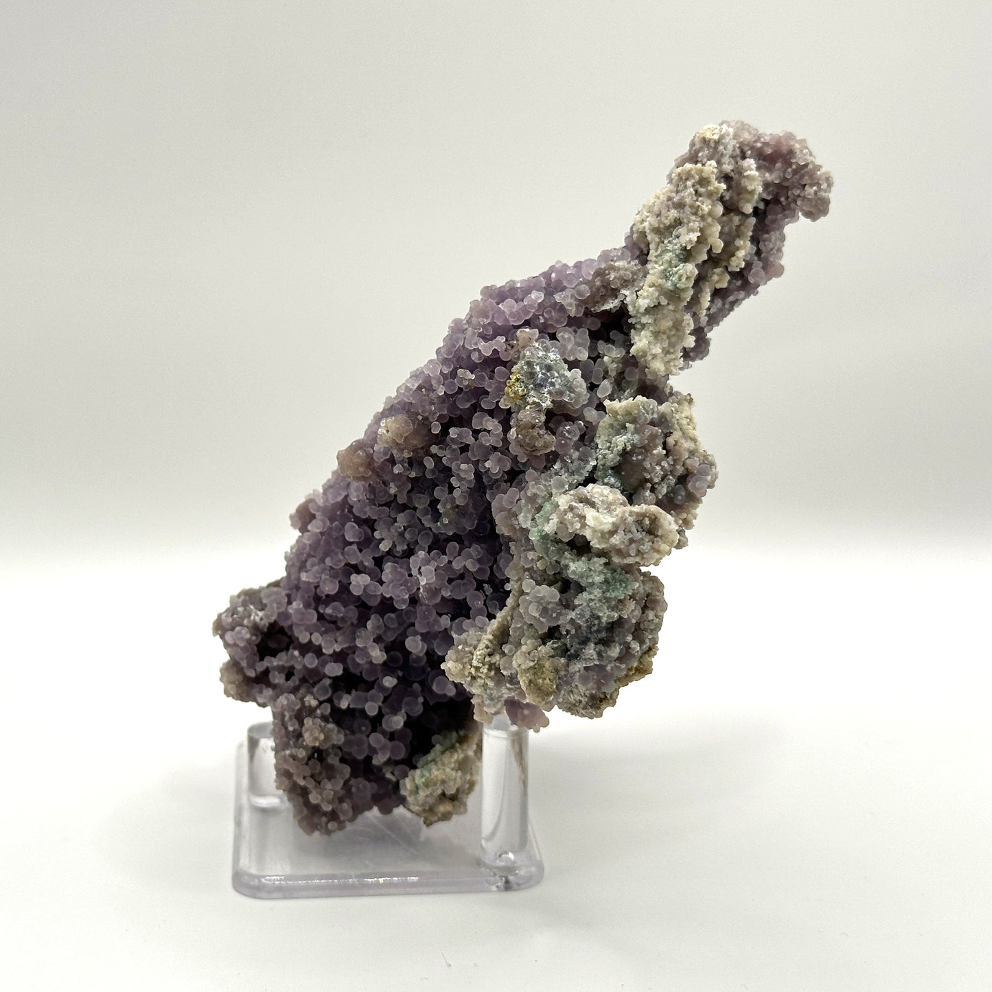 Natural Purple Grape Agate Mineral Specimen with Beautiful Crystal Formations for Meditation & Home Decor - RMI858