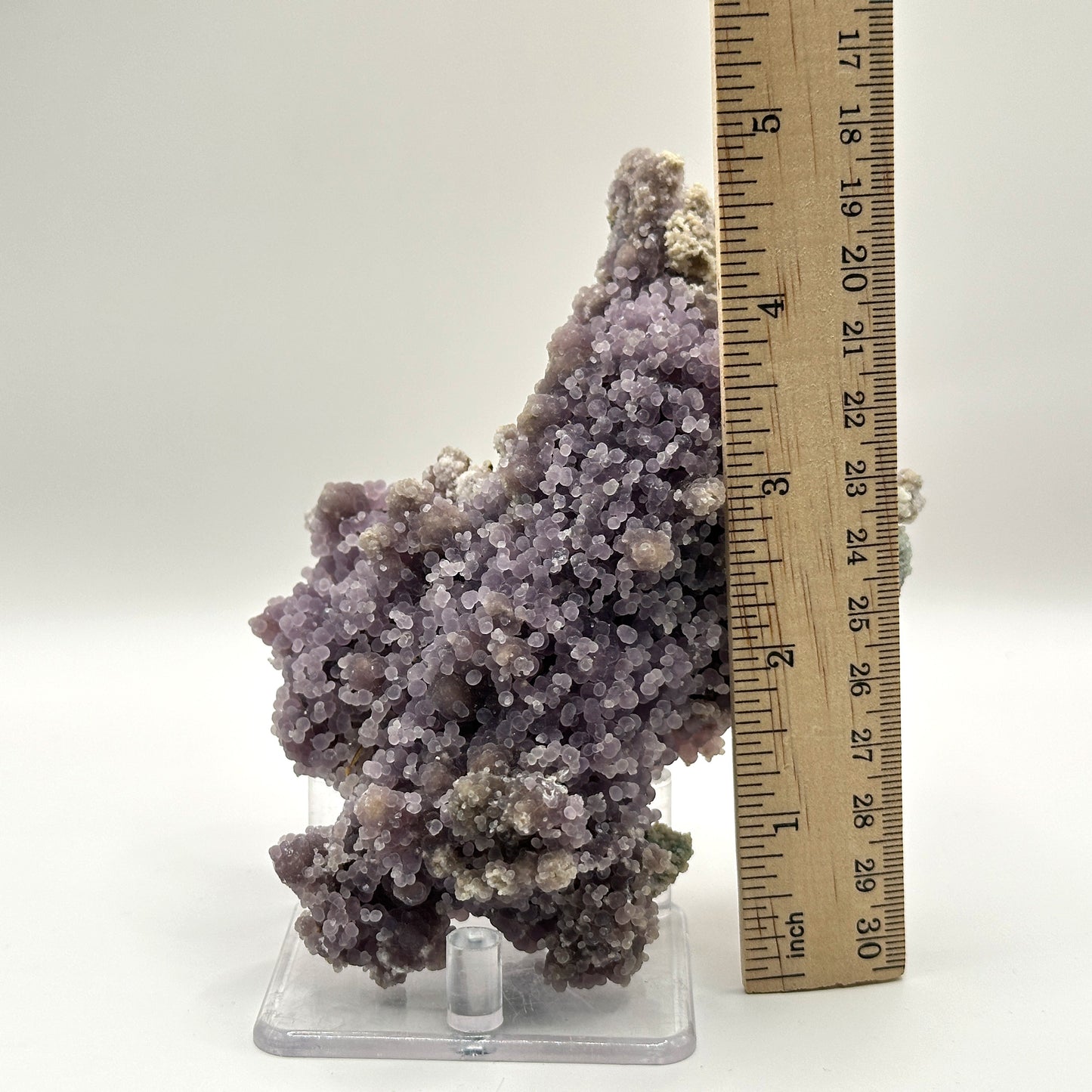 Natural Purple Grape Agate Mineral Specimen with Beautiful Crystal Formations for Meditation & Home Decor - RMI858