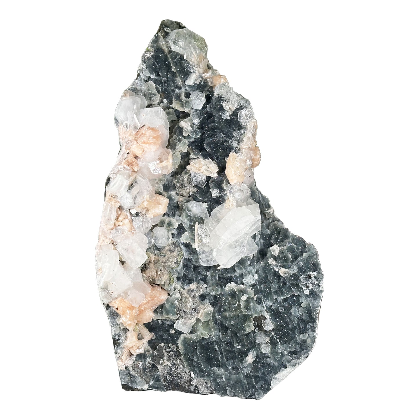 Chalcedony,Stilbite & Apophyllite Mineral Specimen - Gem Avenue Retail