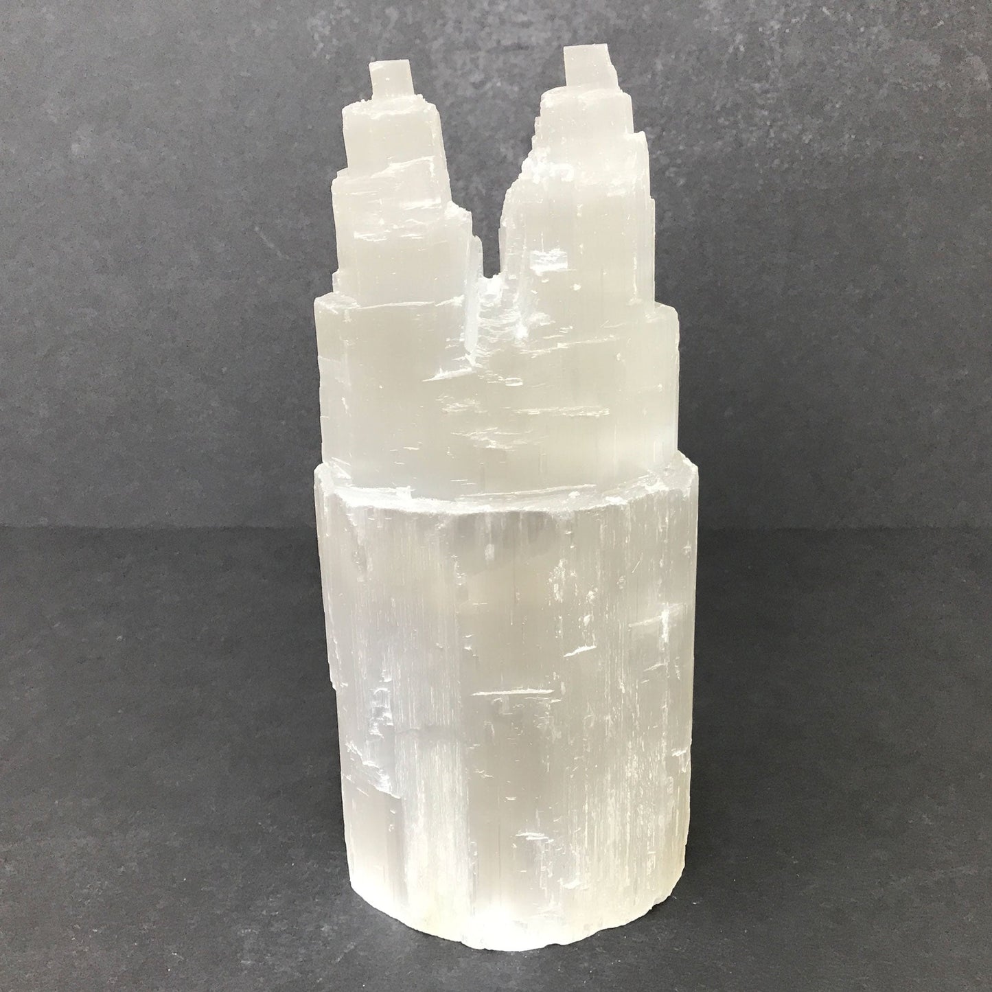 Self-Standing Selenite Crystal Pagoda Tower – Natural Healing Stone for Energy Cleansing, Meditation, Alignment – Spiritual Home Décor & Protection Crystal - 12-0156