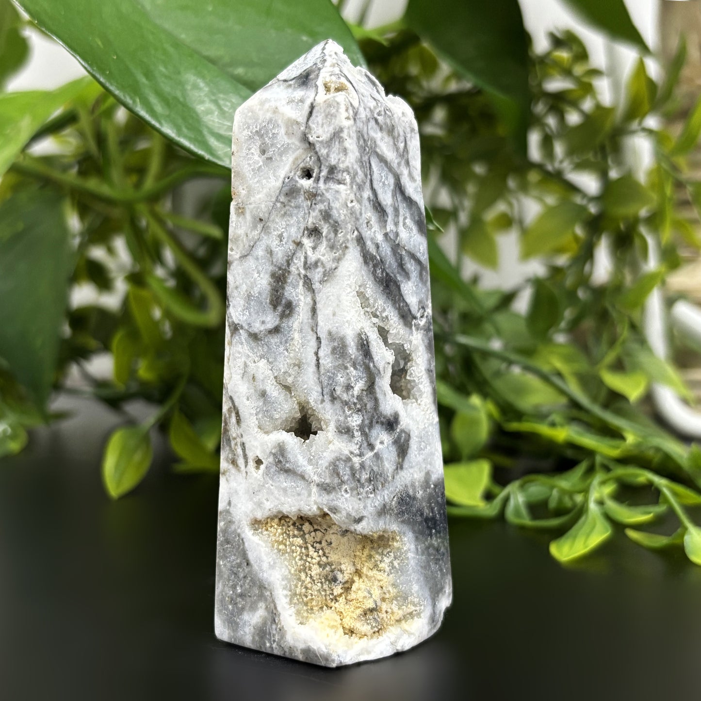 Natural Sphalerite Crystal Obelisk Tower Point Healing Gemstone for Energy, Grounding & Spiritual Clarity - RPO468