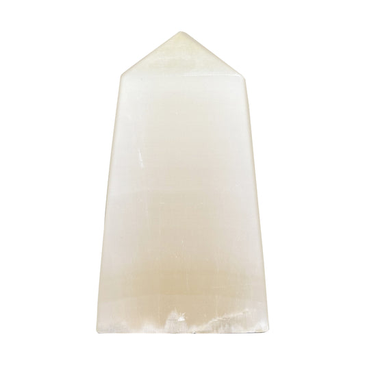 Natural Honey Calcite Crystal Obelisk Tower Point Polished Healing Stone for Energy, Confidence, Focus & Spiritual Growth - RPO471