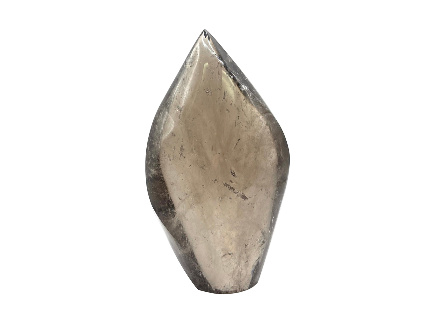 Natural Smoky Quartz Freeform Self-Standing Crystal from Brazil Healing Stone, Polished Mineral, Home Decor & Energy Balancing Quartz - RPS490