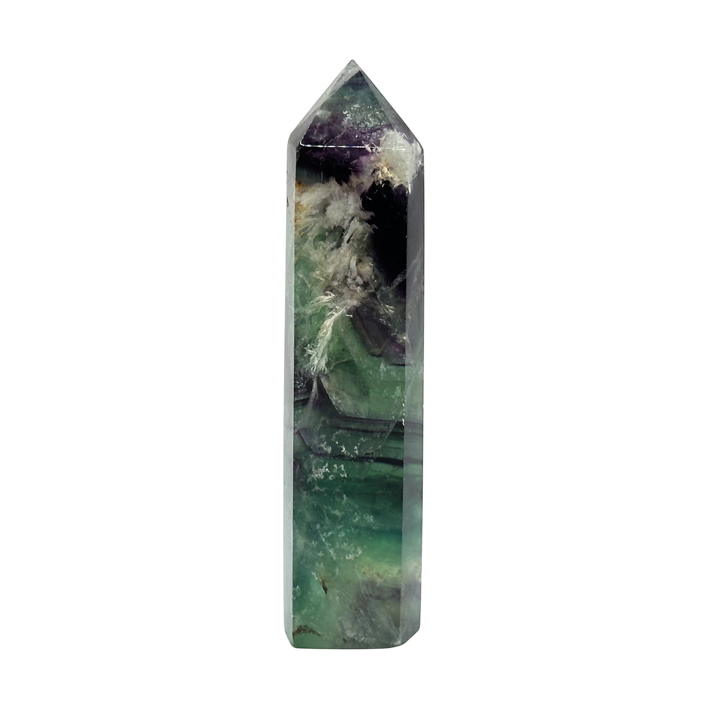 Natural Fluorite Polished Tower - Gem Avenue