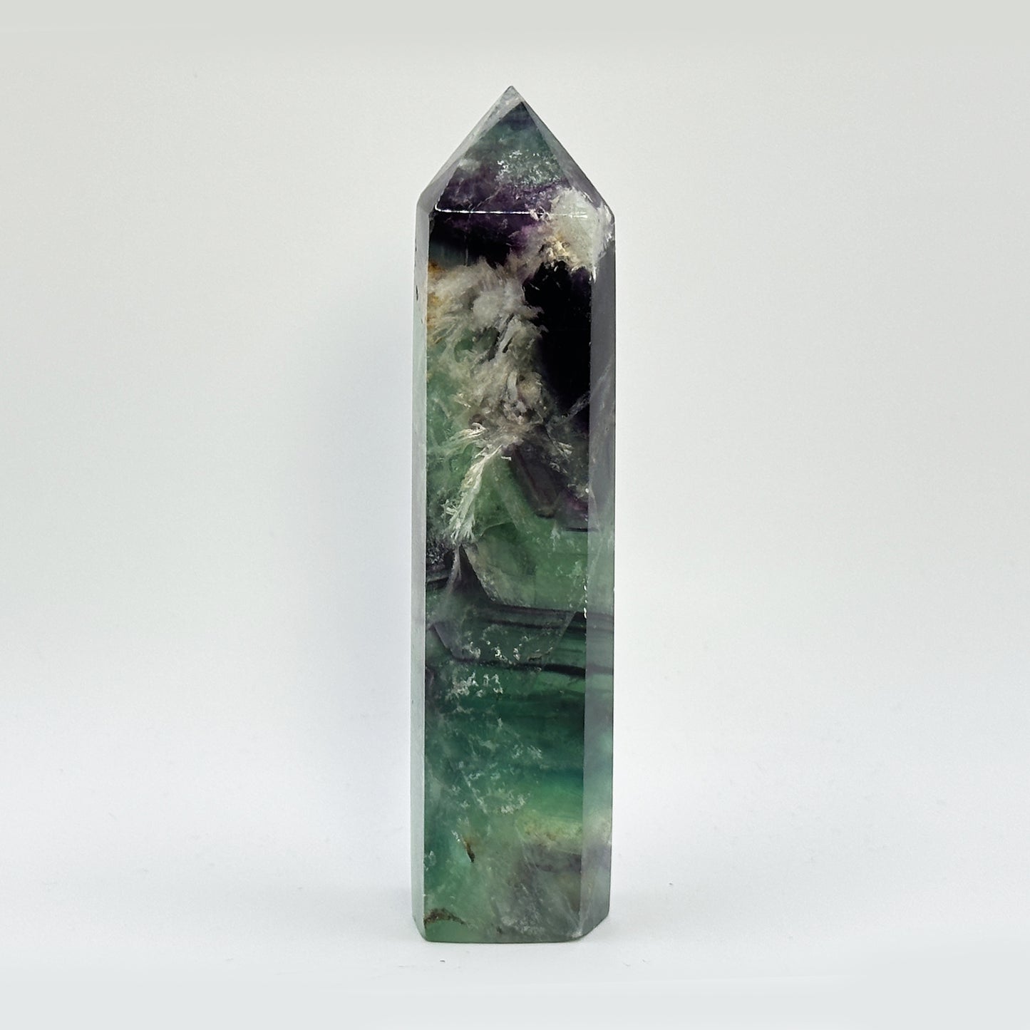 Natural Fluorite Polished Tower - Gem Avenue