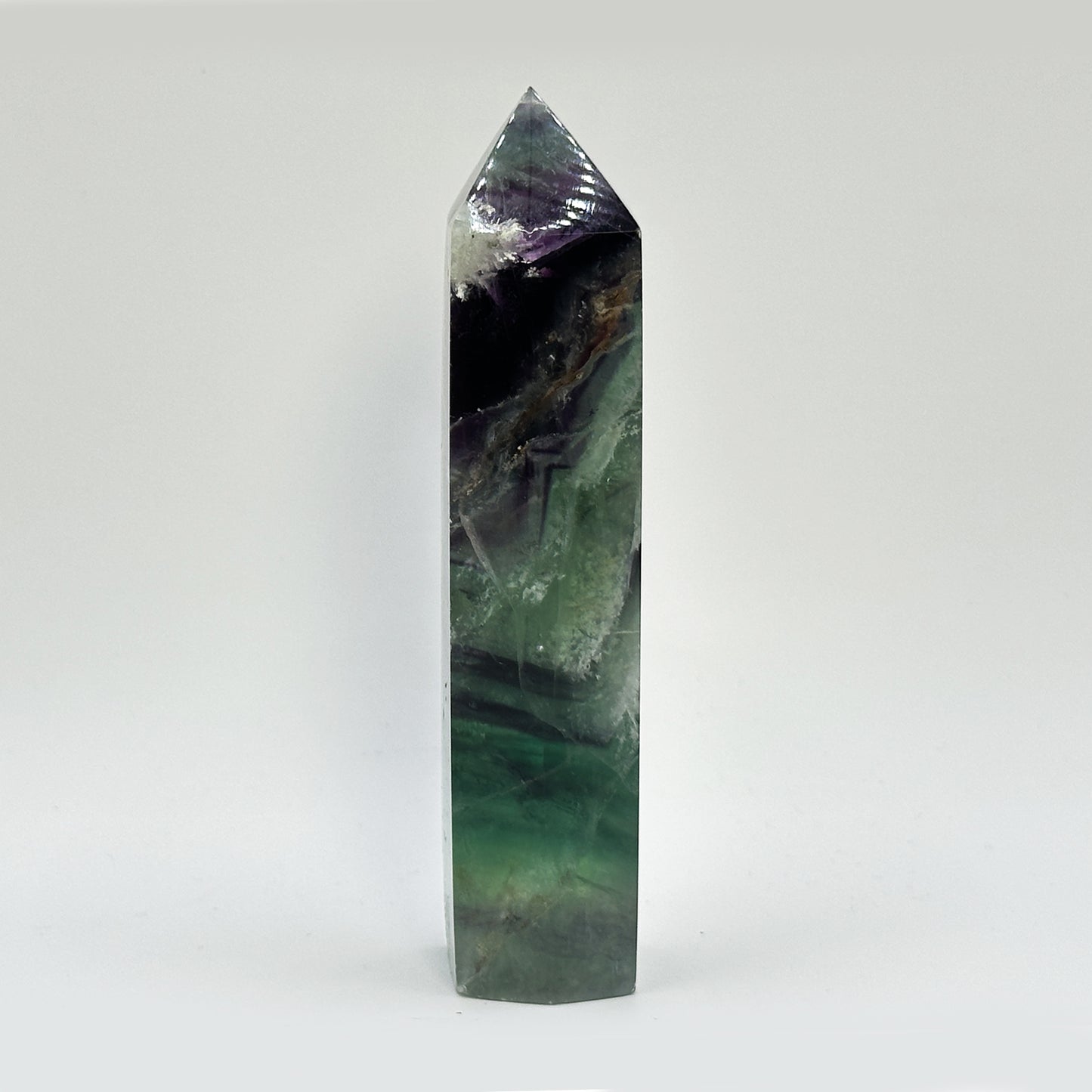 Natural Fluorite Polished Tower - Gem Avenue