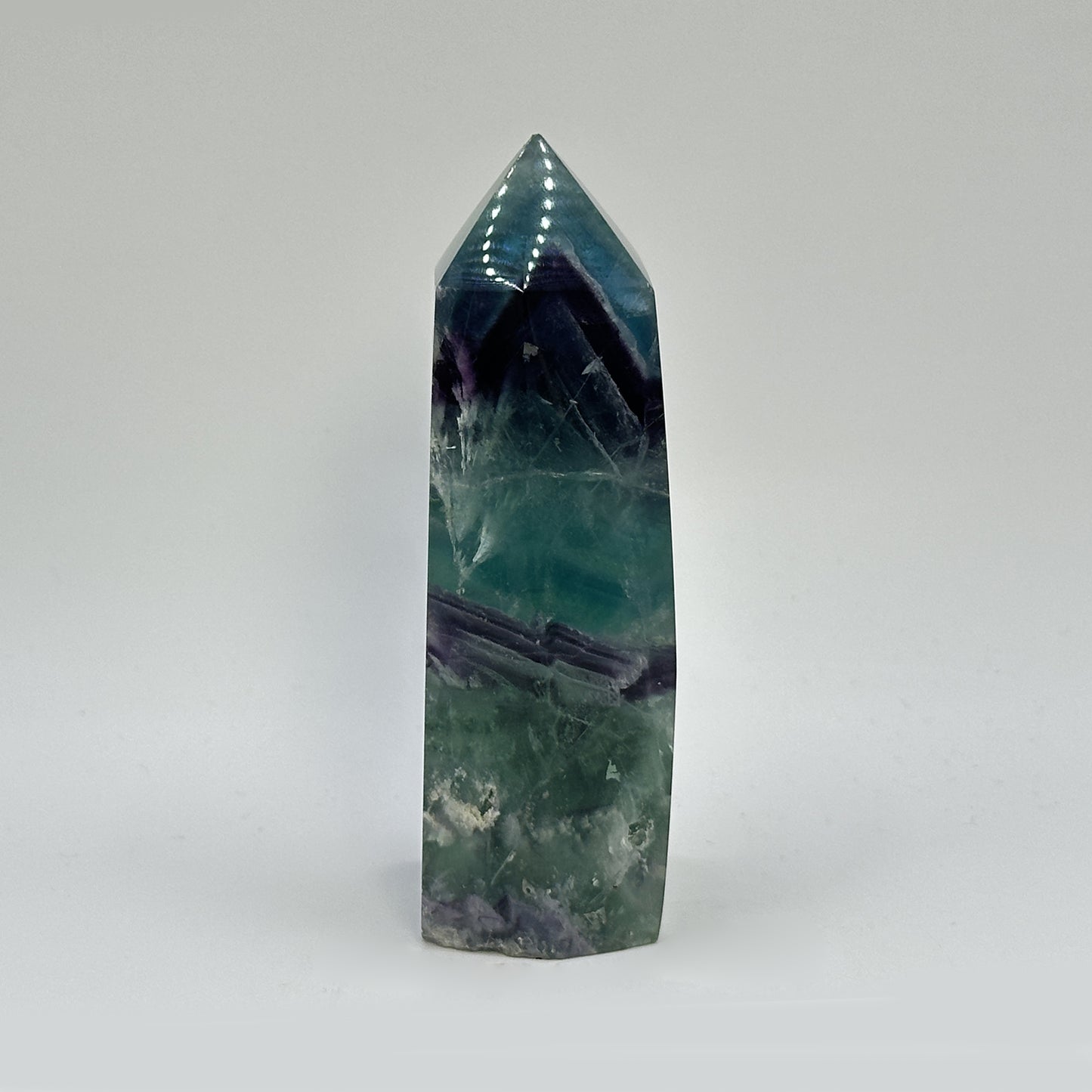 Natural Fluorite Polished Tower - Gem Avenue