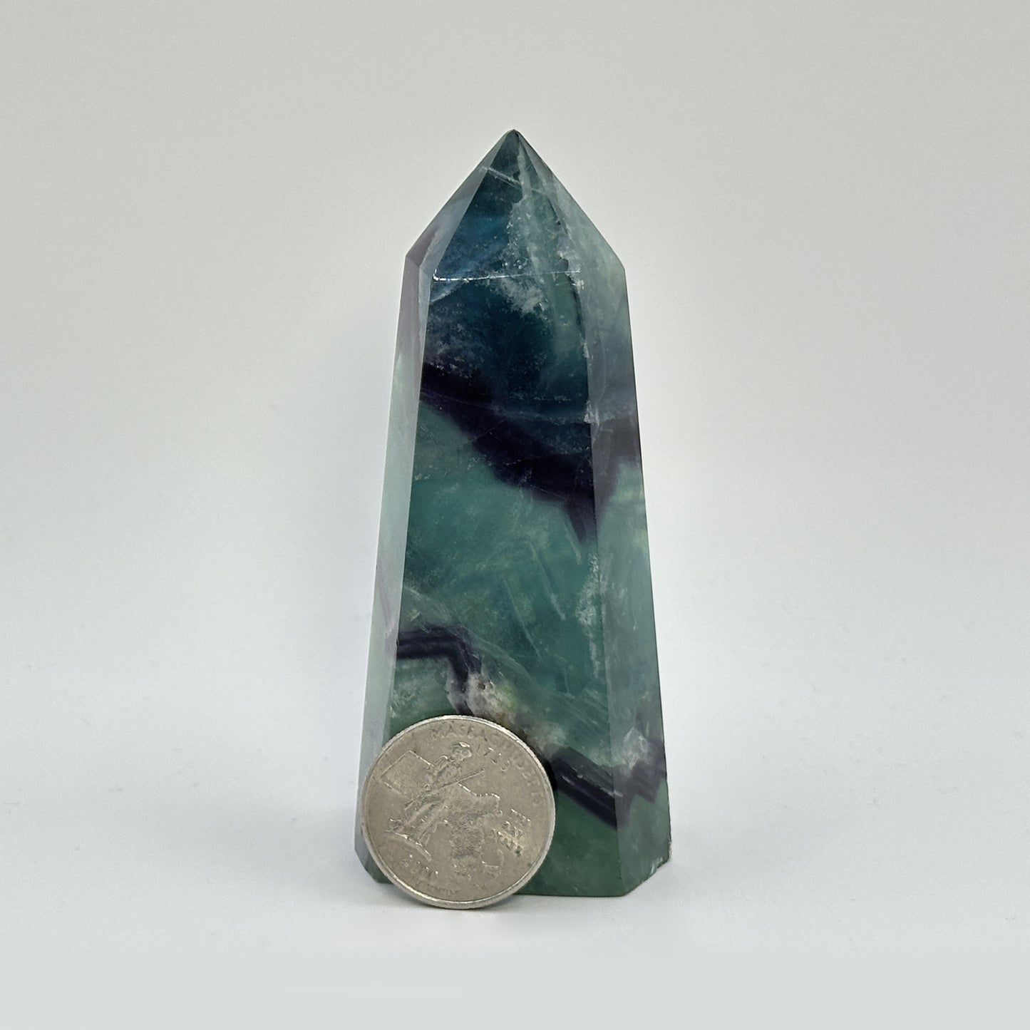 Natural Fluorite Polished Tower - Gem Avenue