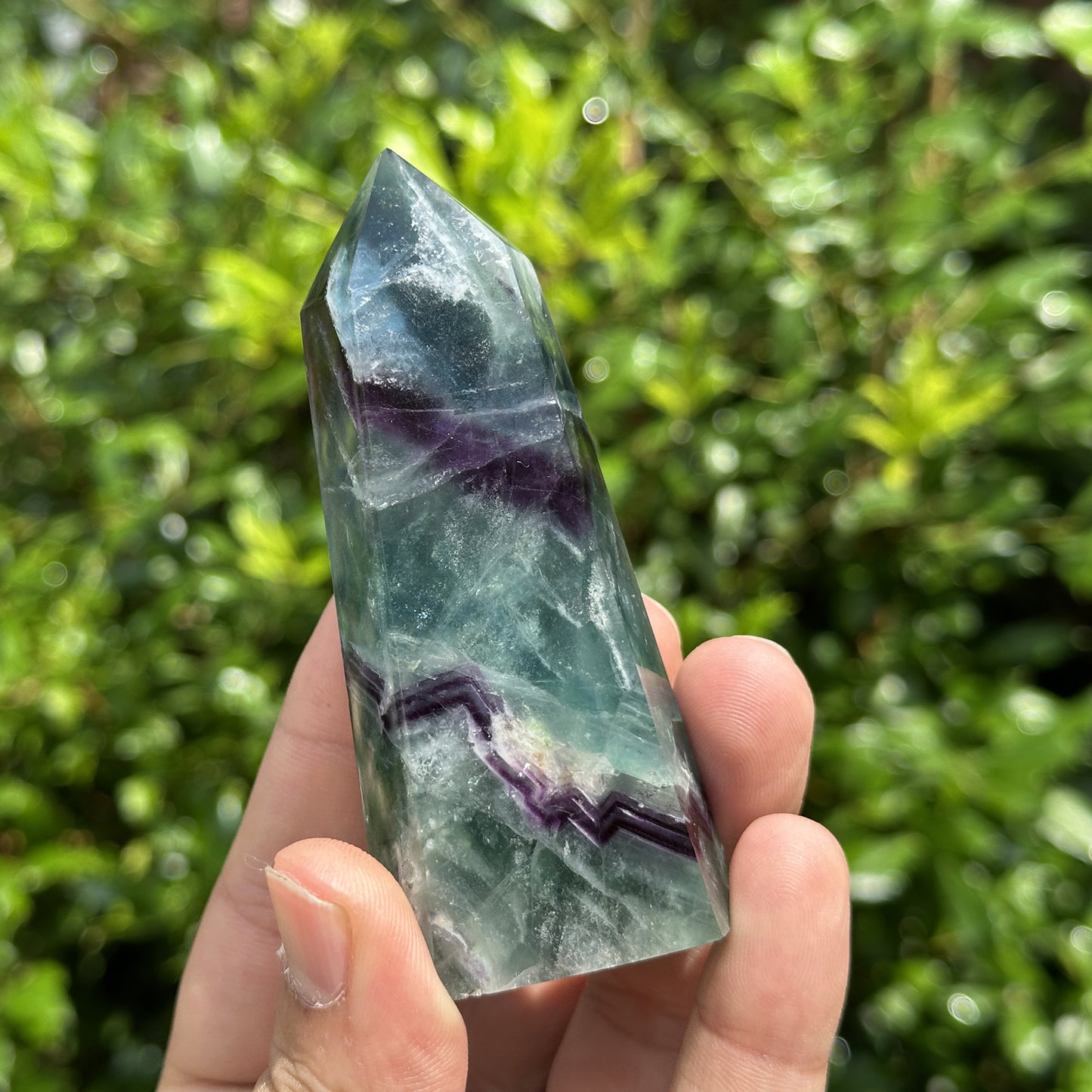 Natural Fluorite Polished Tower - Gem Avenue