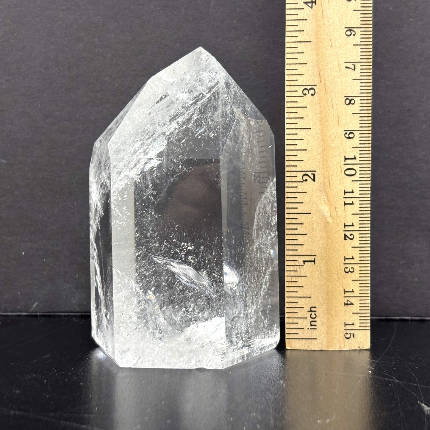 Natural Clear Quartz Tower Polished Crystal Point for Healing, Meditation, Energy Cleansing, and Home Decor - RPO522