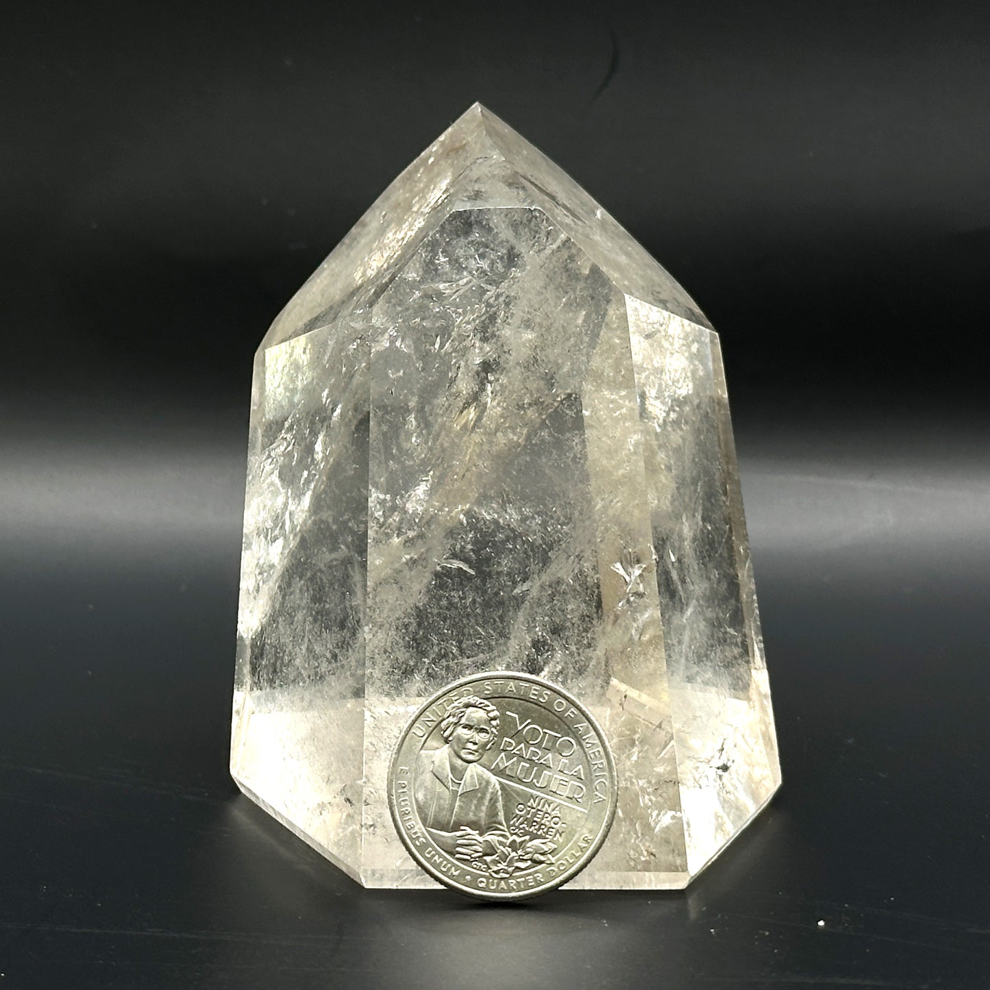Natural Clear Quartz Crystal Point Tower - Gem Avenue