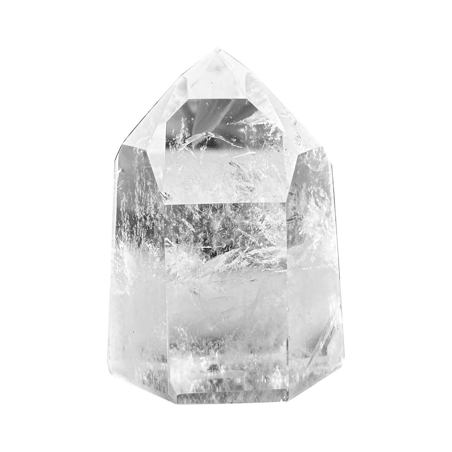 Natural Clear Quartz Tower Brazilian Polished Crystal Point - RPO546