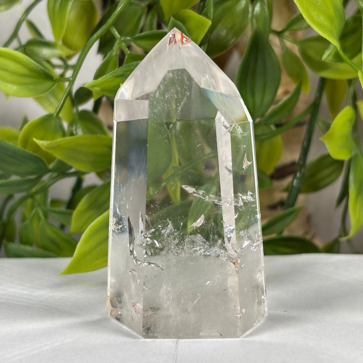 Brazilian Clear Quartz Crystal Point Tower 2.75 Inch Polished Healing Stone Home Decor