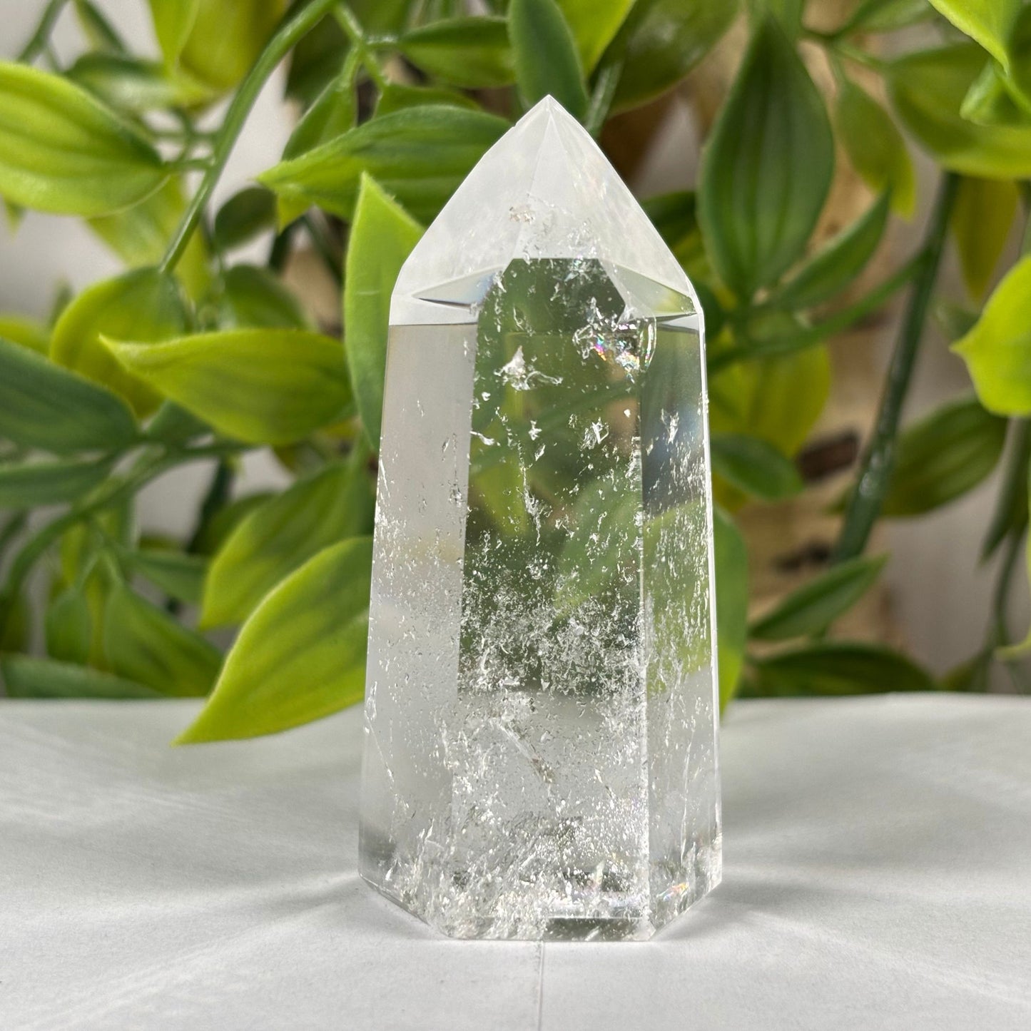 Brazilian Clear Quartz Crystal Point Tower 2.5 Inch Polished Healing Stone