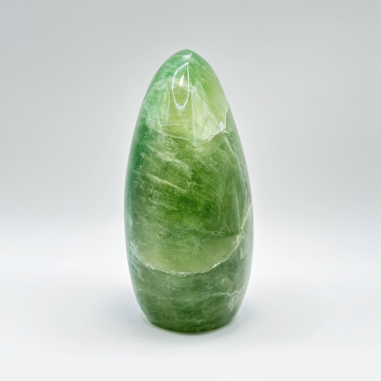 Natural Self-Standing Polished Green Fluorite Freeform - Gem Avenue